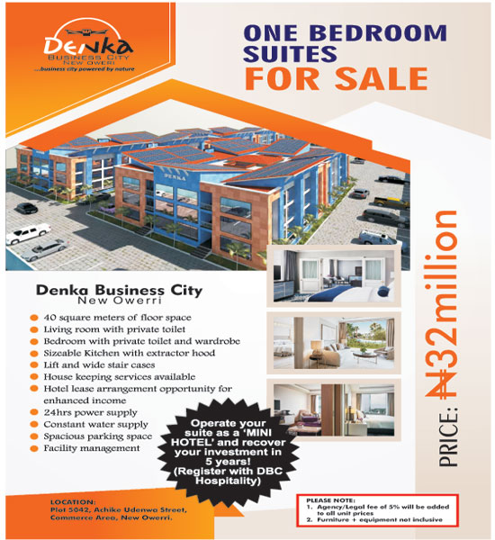 OWN A PROPERTY @ DENKA BUSINESS CITY, NEW OWERRI, IMO STATE.