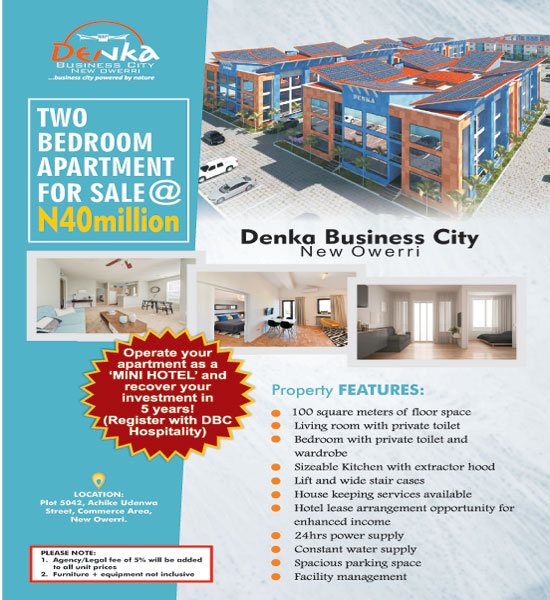 OWN A PROPERTY @ DENKA BUSINESS CITY, NEW OWERRI, IMO STATE.